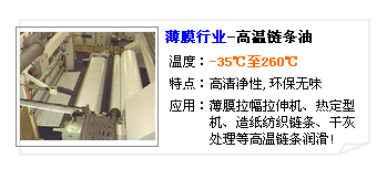 薄膜行業(yè)專用高溫鏈條油--長沙合軒
