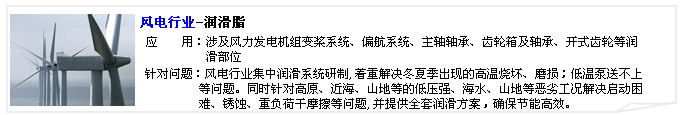 合軒風(fēng)電行業(yè)專用潤(rùn)滑脂